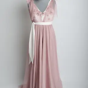 Dress | Bow Detail, Flowing, Coral Pink