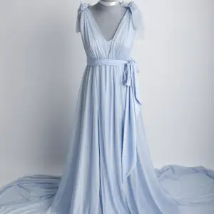 Dress | Bow Detail, Flowing, Light Blue
