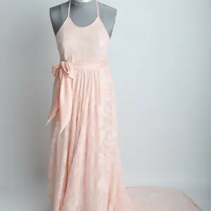 Dress | Halter, Lace, Flowing, Blush